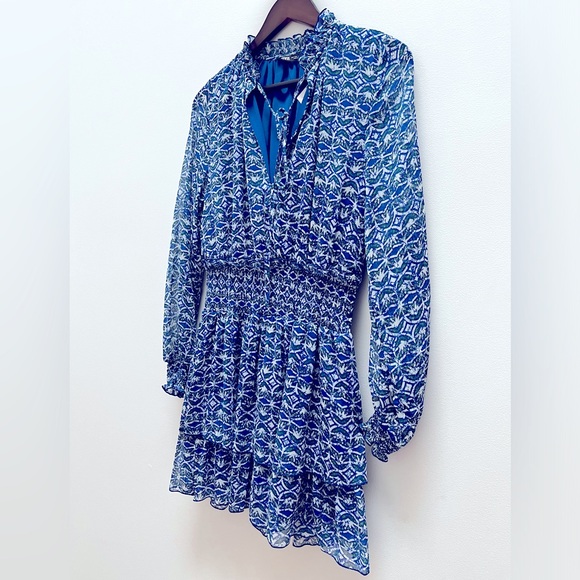 NEW ZARA Blue Short Dress Size S - Picture 6 of 13